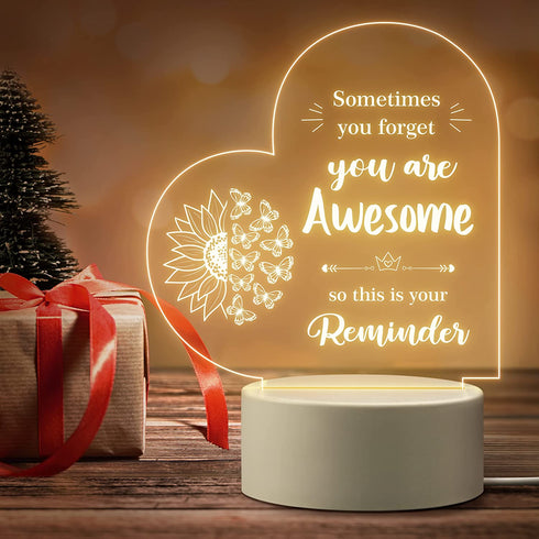 1st anniversary Gift for Women - Acrylic Night Light